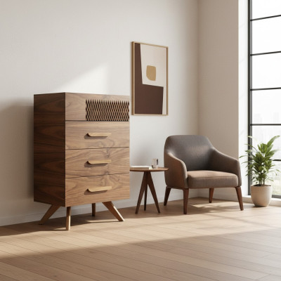 Modern bedroom dresser design luxury style wood cabinet new furniture