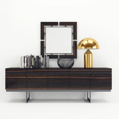 Luxury dining room sideboard with mirror complete modern design dresser