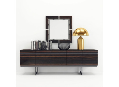 Luxury dining room sideboard with mirror complete modern design dresser