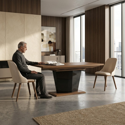 Dining Room Set 5-piece Dining Group Modern Dining Table Design 4x Chairs Furniture