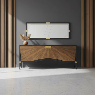 Luxury Set Dining Room Sideboard with Mirror Design Modern Furniture New