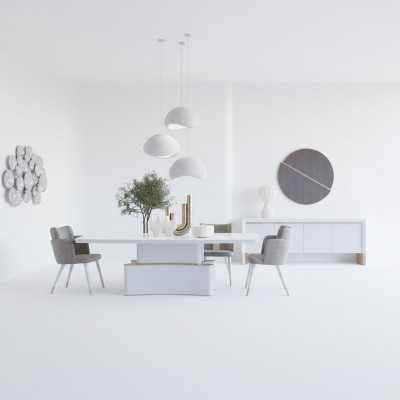 Luxury Dining Room Set Dining Table Design Sideboard Modern Furniture Dining Group