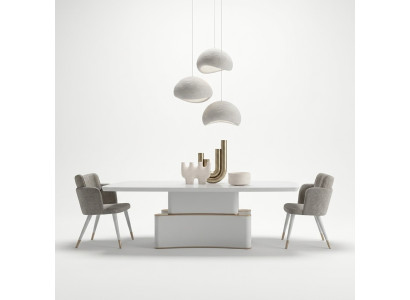 Design Complete Dining Room 7-Piece Set Modern Dining Table Sideboard Wooden Cabinet New Display Cabinet