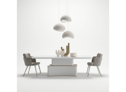 Design Complete Dining Room 7-Piece Set Modern Dining Table Sideboard Wooden Cabinet New Display Cabinet