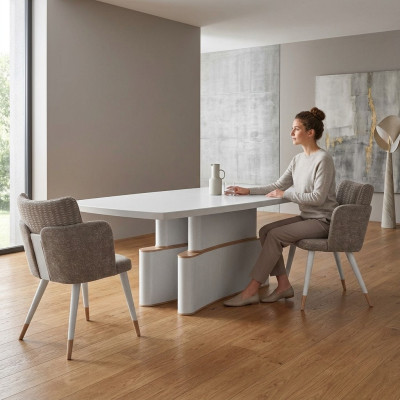 Dining Room Design Dining Table Modern Furniture White Table New Luxury Tables 240x110