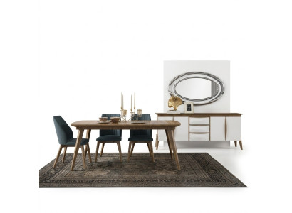 Dining Set Design Dining Room Furniture White Luxury Set Dining Table 4x Chairs Sideboard
