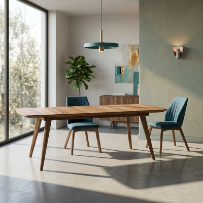 Dining Room Complete 5-piece Dining Table Design 4x Chairs Dining Set Luxury Furniture