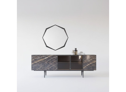 Sideboard with mirror luxury dining room complete set modern furniture