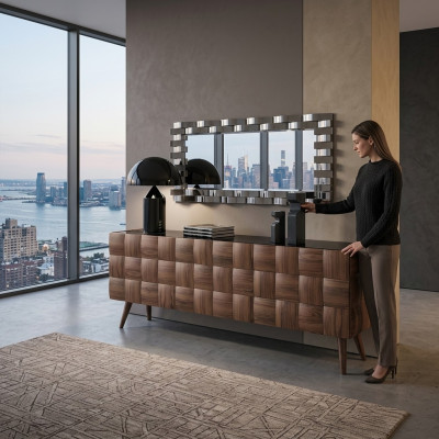 Luxury sideboard with mirror dining room complete furnishing design furniture