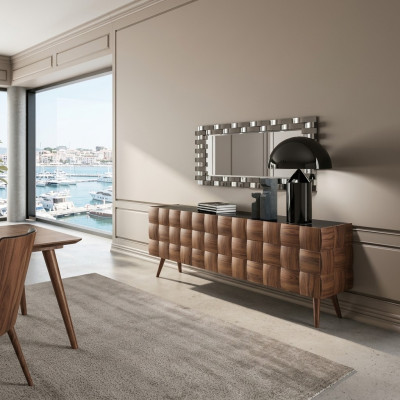 Luxury sideboard with mirror dining room complete furnishing design furniture