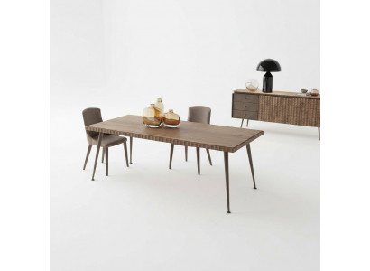 Luxury Set 3-Piece Table Wood Dining Table Dining Room Complete 4x Chairs Furniture