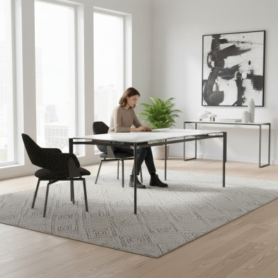 Modern dining room furniture dining table 4x chairs luxury furnishings table new