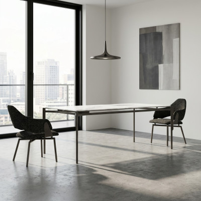 Modern dining room furniture dining table 4x chairs luxury furnishings table new