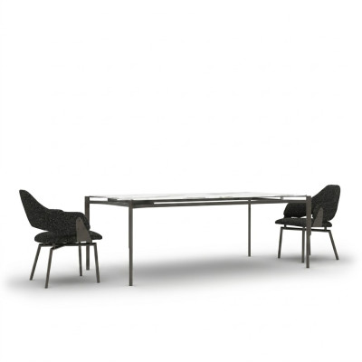 Modern dining room furniture dining table 4x chairs luxury furnishings table new