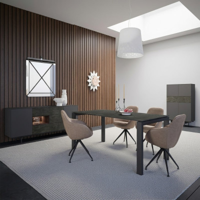 Luxury dining room dining set dining table with 4 chairs design modern furnishing new