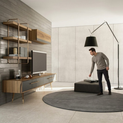 Modern set TV stand design living room wall unit luxury wall cabinet