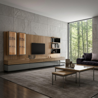 Modern design furniture wall unit set TV stand wall shelves wooden furniture new