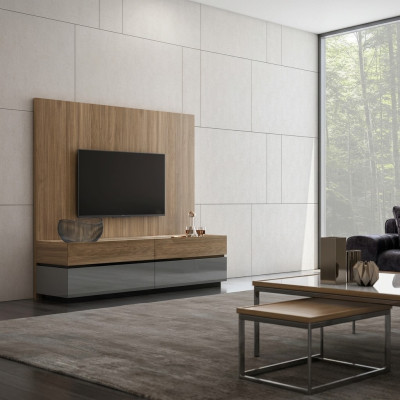 Living room wall TV wall wood style modern living room furniture TV stand new furnishing