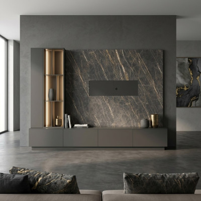 Living wall designer furniture modern living room furniture wooden furniture luxury