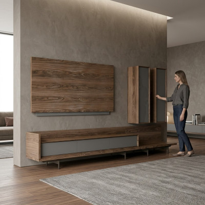Living room furniture TV stand complete wall unit TV frame designer furnishings