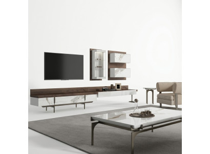 Wall unit TV stand sideboard wall cabinet modern living room hanging display cabinet wood