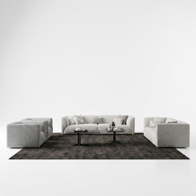 Upholstered furniture sofa set 2x three-seater sofa luxury 2 armchair sofa 3+3+1+1