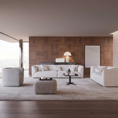 Upholstered furniture living room four-seater sofa couch three-seater furnishing armchair new