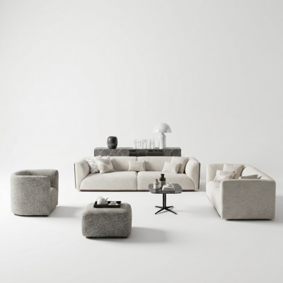 Upholstered furniture living room four-seater sofa couch three-seater furnishing armchair new