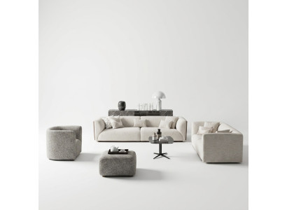 Upholstered furniture living room four-seater sofa couch three-seater furnishing armchair new