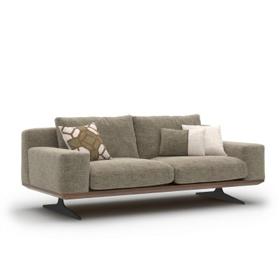 Modern upholstered sofa, two-seater sofa, couch, living room furniture, designer furnishings
