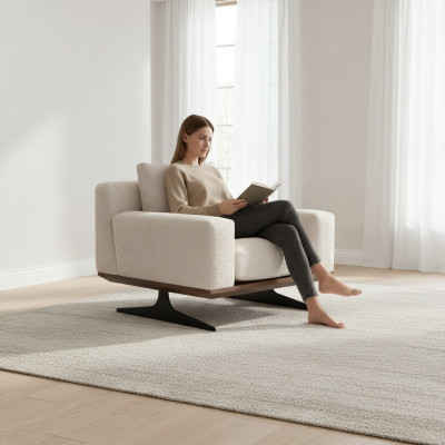 Living room furniture armchair luxury upholstered seat modern upholstered furniture design interior furnishings