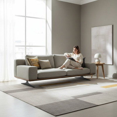 Living room sofa three-seater modern couch upholstered sofa luxury upholstered furniture