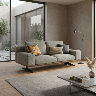 Modern sofa living room couch two-seater upholstered sofa textile furniture designer new