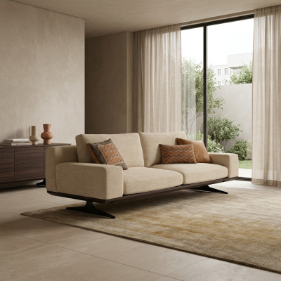 Living room sofa three-seater couch textile furniture upholstered sofa designer furnishings