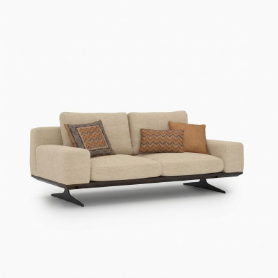 Modern upholstered sofa living room two-seater sofa couch textile designer furnishings