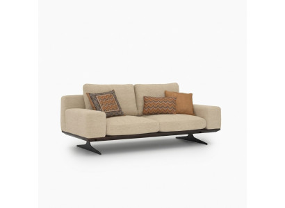 Modern upholstered sofa living room two-seater sofa couch textile designer furnishings
