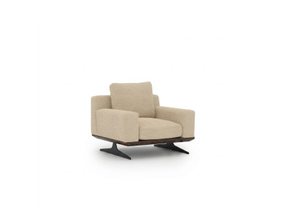 Designer armchair living room furnishing textile modern upholstery new