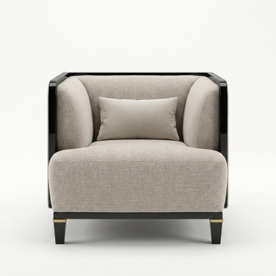 New modern furniture living room armchair designer furnishings white upholstered seat