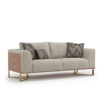 Two-seater sofa living room upholstered furniture design couch furnishing textile new