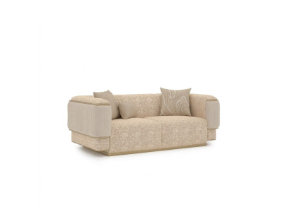 Luxury living room furniture sofa couch two-seater beige sofas upholstered furniture