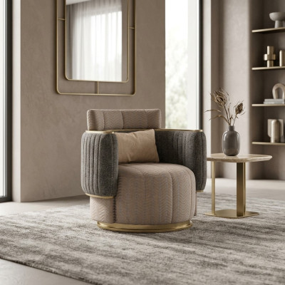Living room decor grey armchair upholstery fabric modern upholstered furniture new