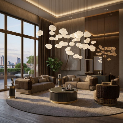 Living room upholstered furniture sofa set, two-seater, three-seater, sofa, couch, luxury armchair