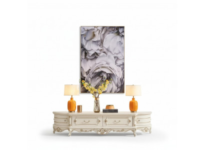 TV stand in the living room novelty for the interior classic white furniture