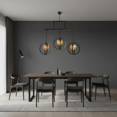 Ceiling lamp Luster Glass chic for the living room style