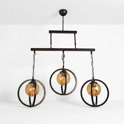 Ceiling lamp Luster Glass chic for the living room style