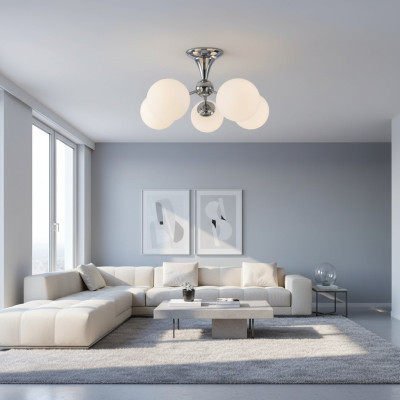 Ceiling lamp A chrome pendant light living room luxury lamp lights