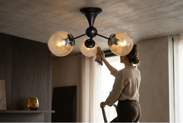 Ceiling lamp modern pendant light living room black luxury lights