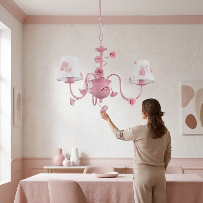 Pink ceiling lamp with modern design in living room bedroom new