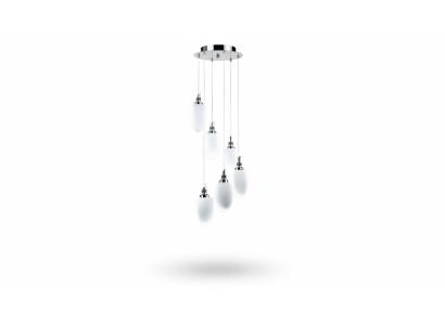 Ceiling Lamp A modern white glass living room luxury 50x130 chrome