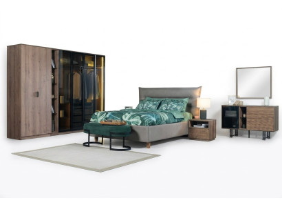 Bedroom set loft design bed closet beds dresser nightstand 5-piece set